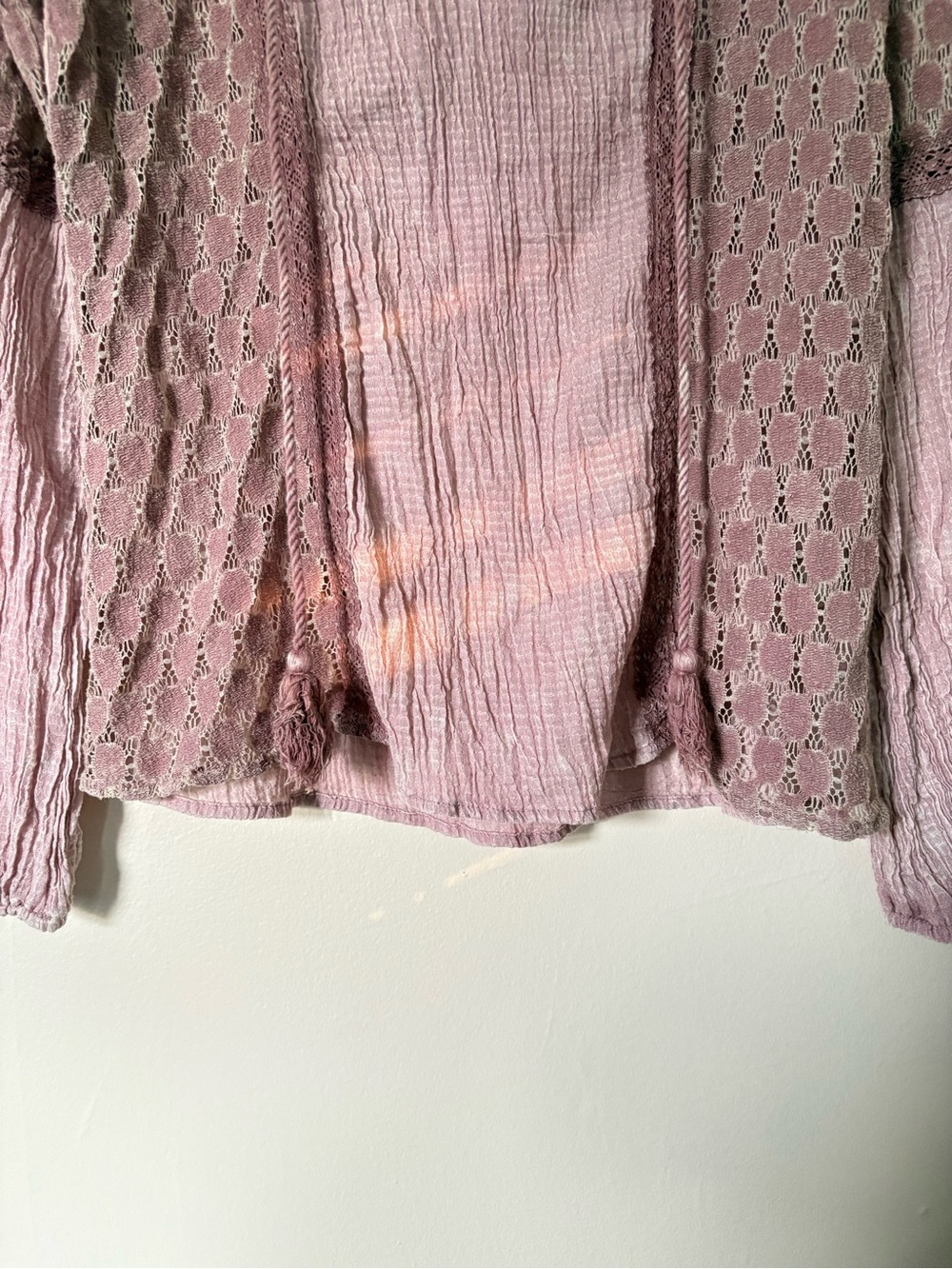 gimmicks by BKE Mauve Layered Lace Top Size Medium - Picture 8 of 13